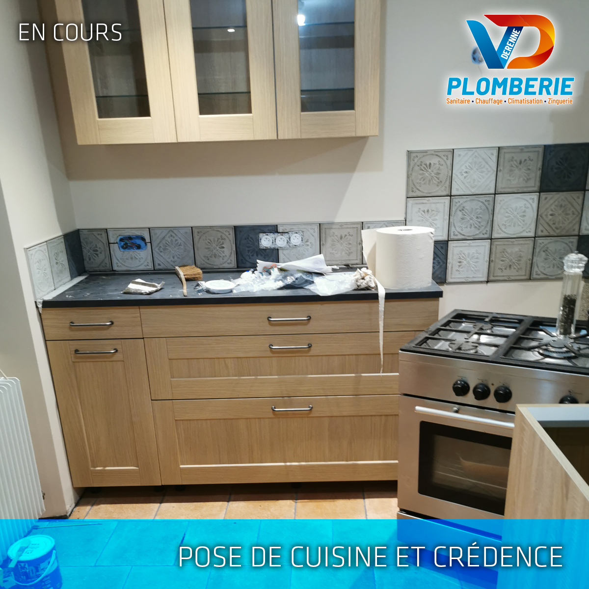 Pose de cuisine, VD Plomberie - Clermont-Fd, Aubière, Cournon, Chamalières