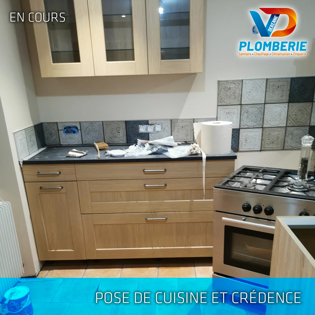 Pose de cuisine, VD Plomberie - Clermont-Fd, Aubière, Cournon, Chamalières