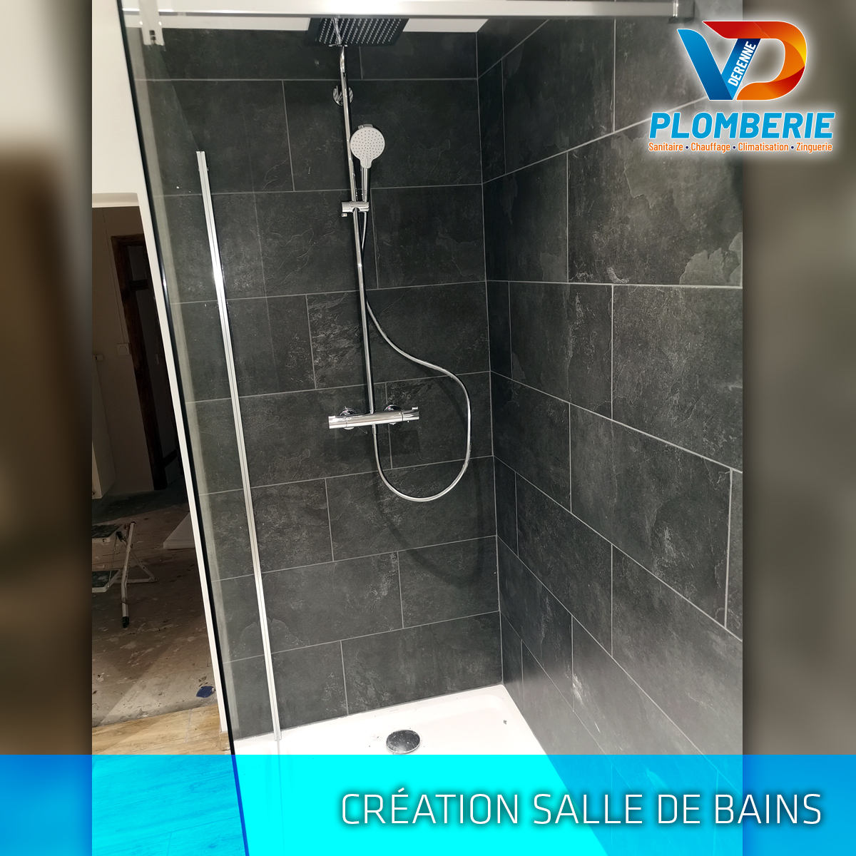 Création salle de bains, VD Plomberie - Clermont-Fd, Aubière, Cournon, Chamalières