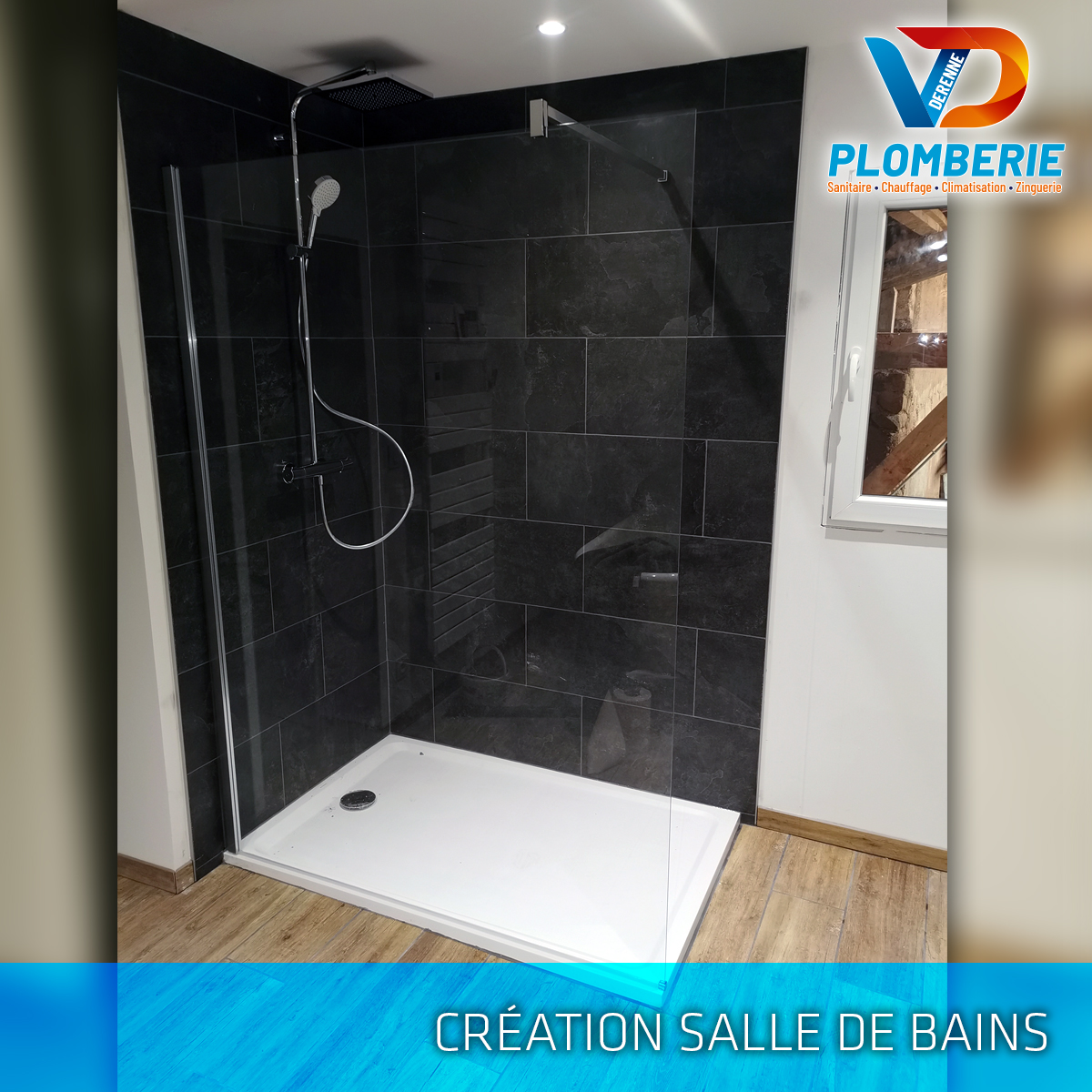 Création salle de bains, VD Plomberie - Clermont-Fd, Aubière, Cournon, Chamalières