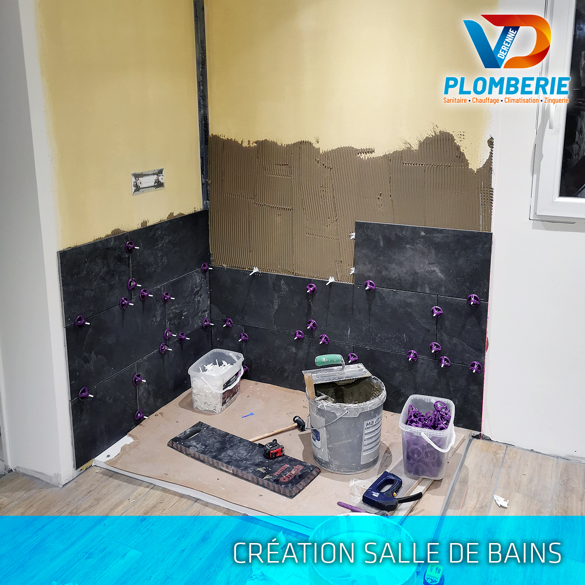 Création salle de bains, VD Plomberie - Clermont-Fd, Aubière, Cournon, Chamalières